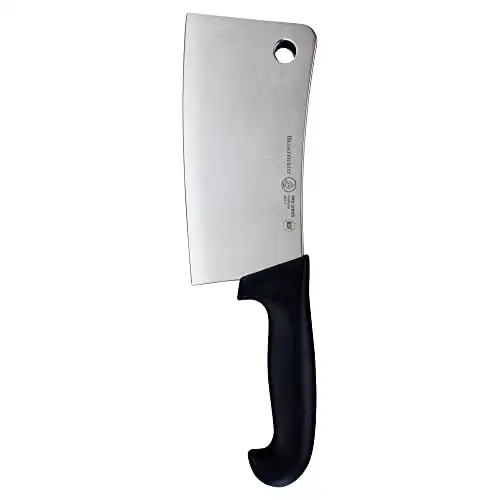 Messermeister Pro Series 7” Heavy Meat Cleaver - German X50 Stainless Steel & NSF-Approved PolyFibre Handle - 15-Degree Edge, Rust Resistant & Easy to Maintain - Made in Portugal