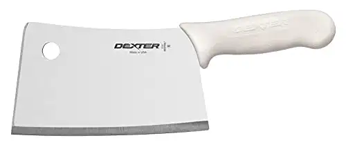 Dexter-Russell 7" STAINLESS Cleaver, S5387PCP, SANI-SAFE series, White