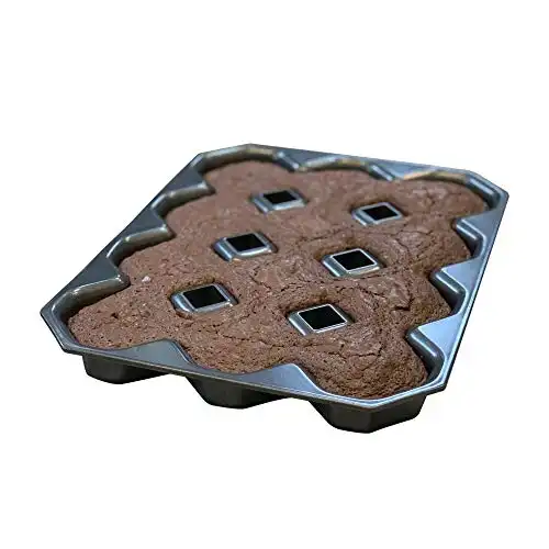 Bakelicious Crispy Corner Brownie Pan, 10.5 x 13.63 x 1.5 inches