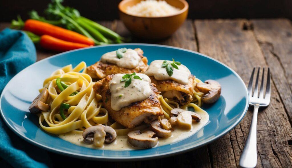 Savory Chicken Thighs with Creamy Mushroom Sauce