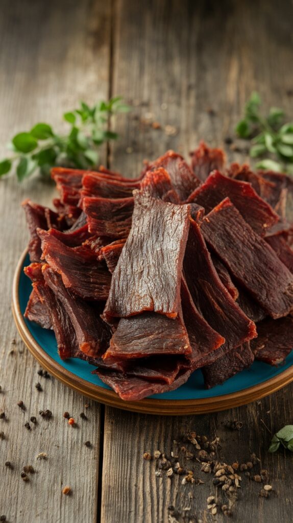 Homemade Dehydrated Beef Jerky Recipe My Budget Recipes The Ultimate Homemade Beef Jerky Recipe 574x1024