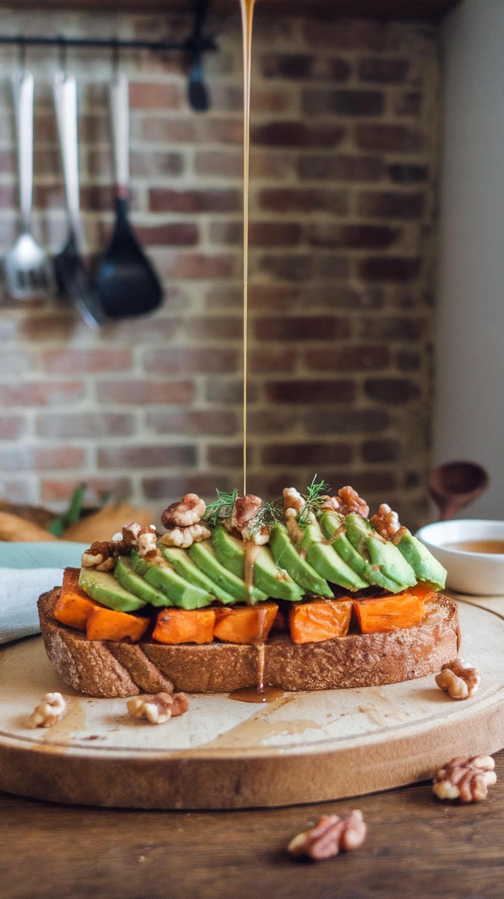 Sweet Potato Avocado Toast with Maple Glaze