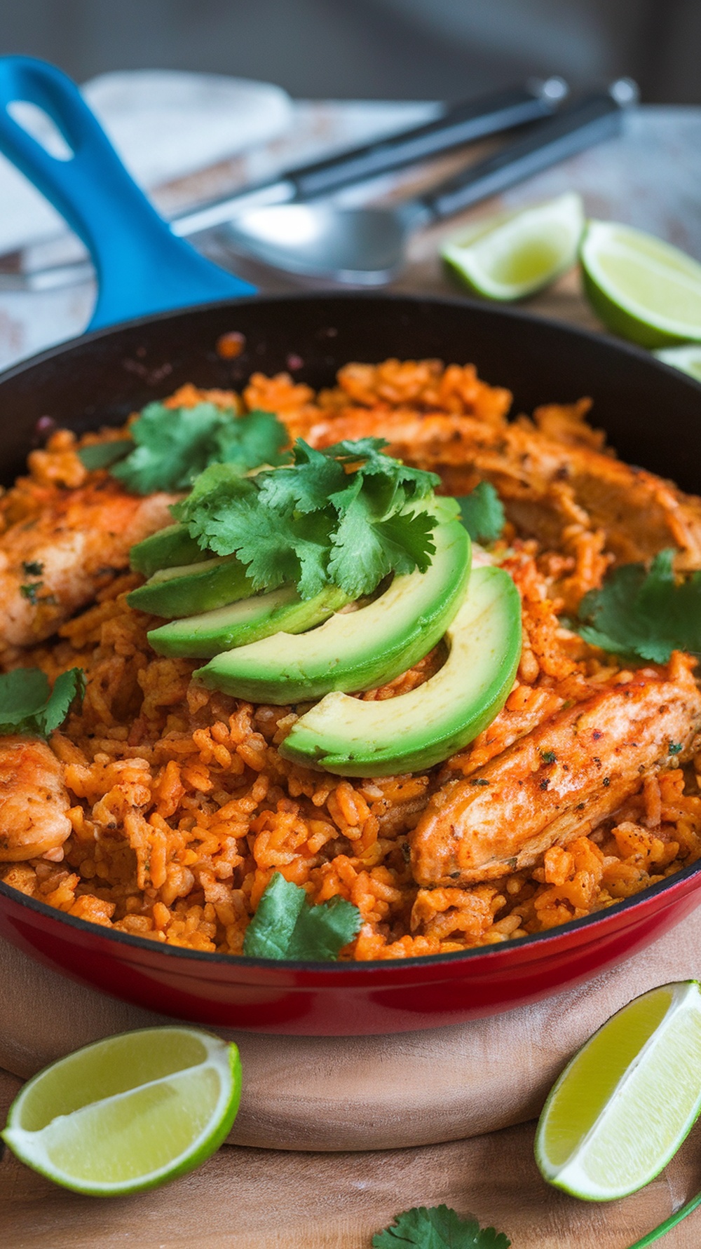 Spicy Mexican Chicken and Rice Skillet