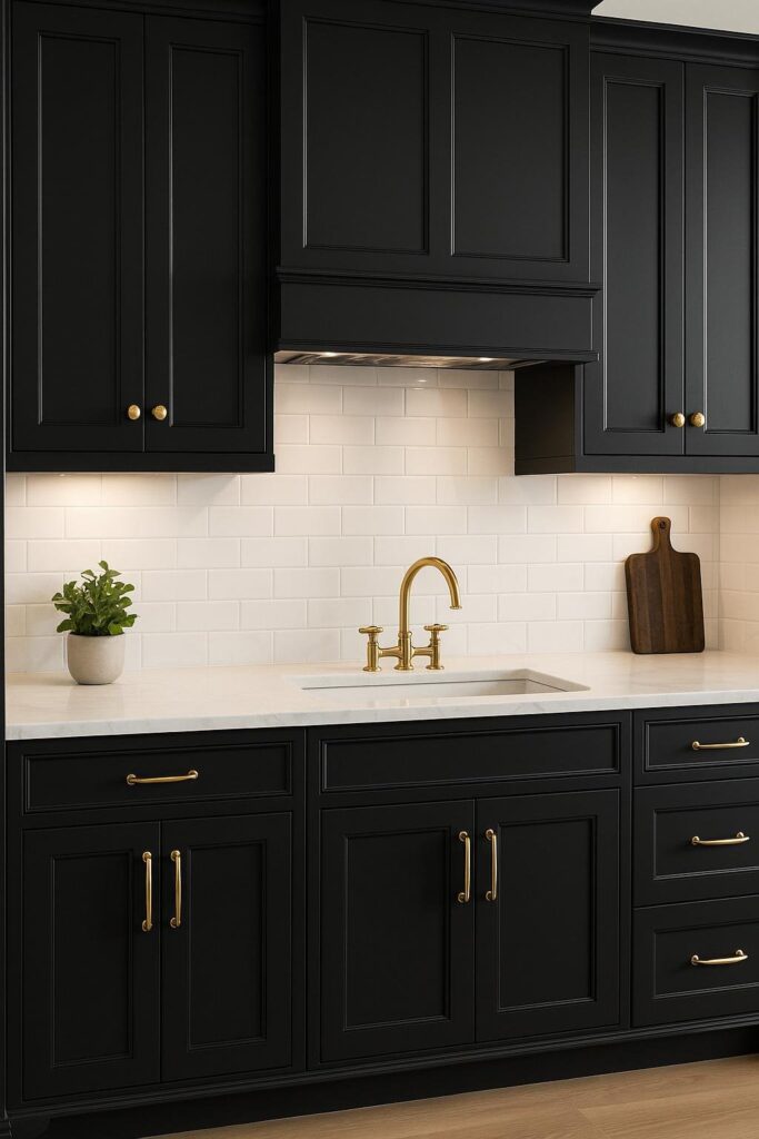 Tricorn Black Kitchen Cabinets