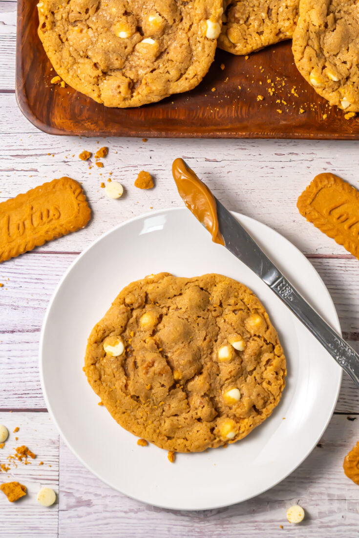 Copycat Crumbl Biscoff Cookies