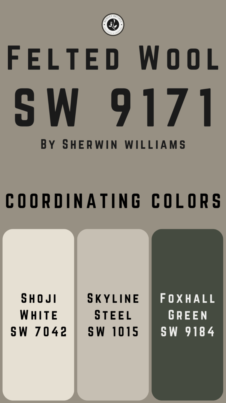 Felted Wool by Sherwin Williams SW 9171: Full Color Guide – My Budget ...