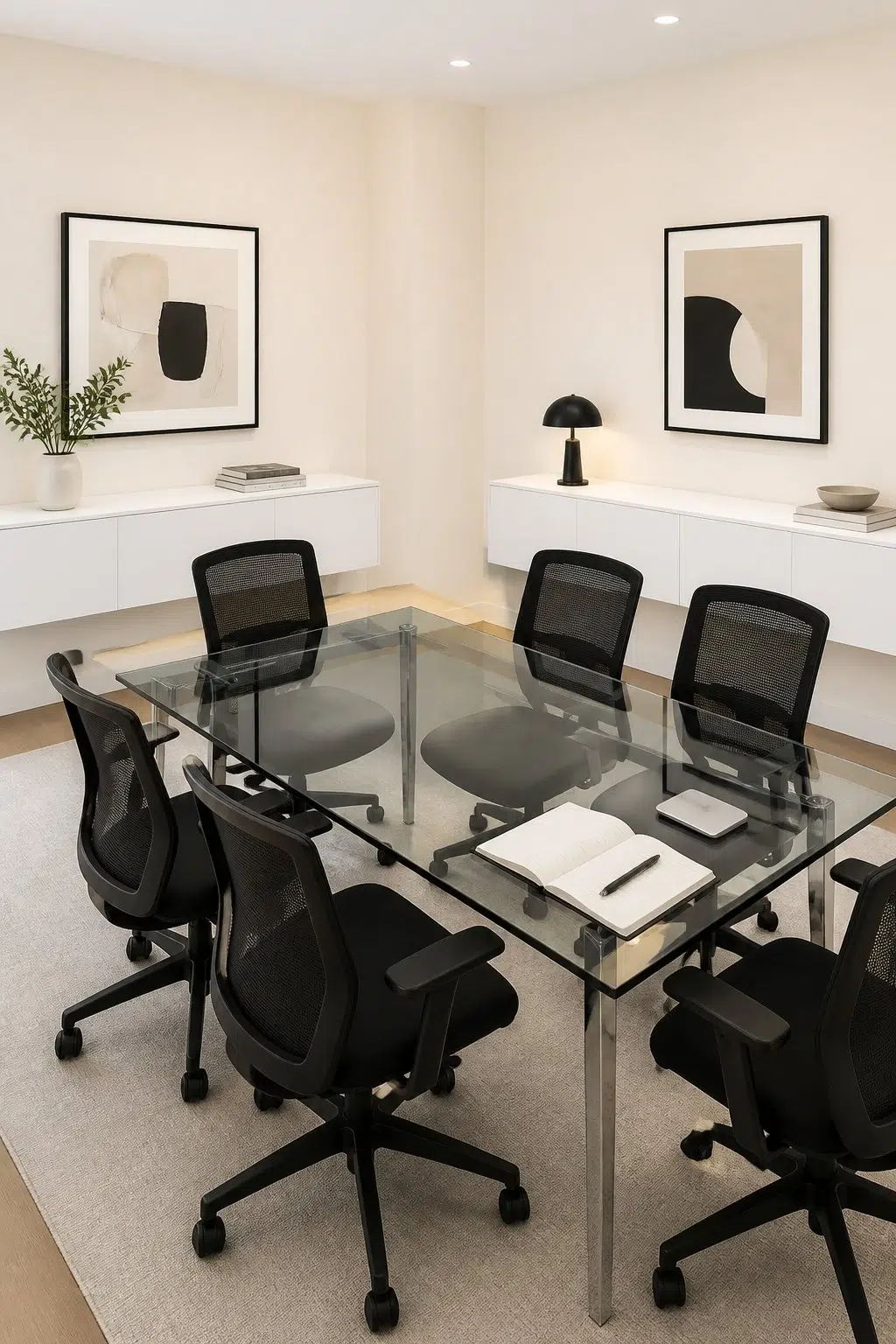 A La Mode paint in a contemporary dining room