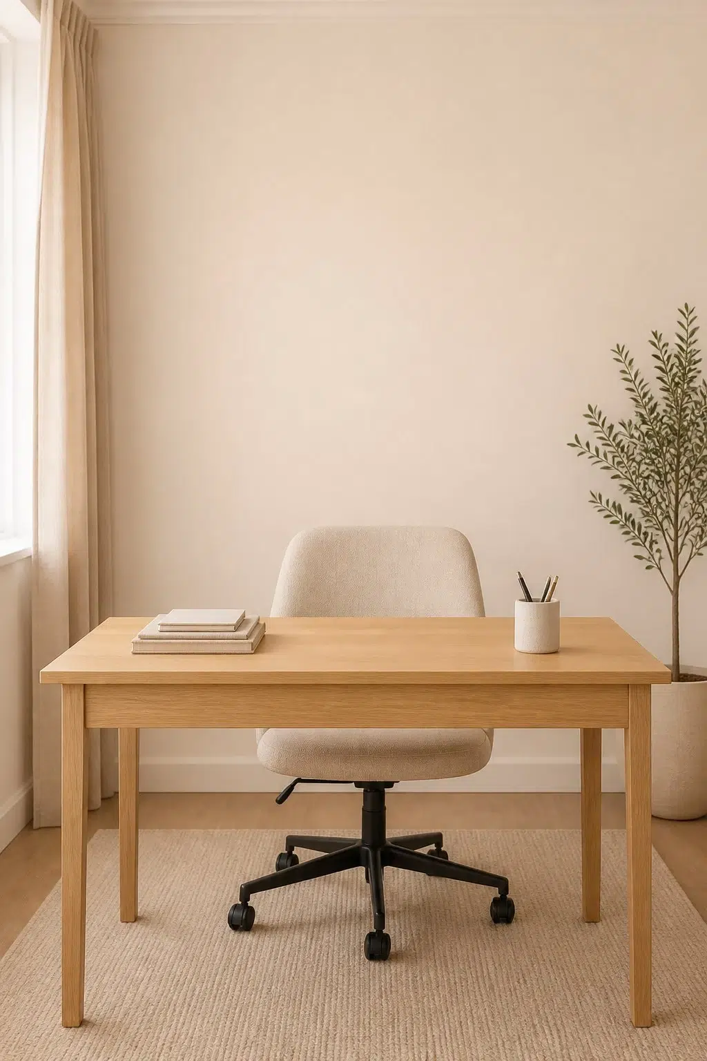 Sherwin-Williams A La Mode in a neutral home office