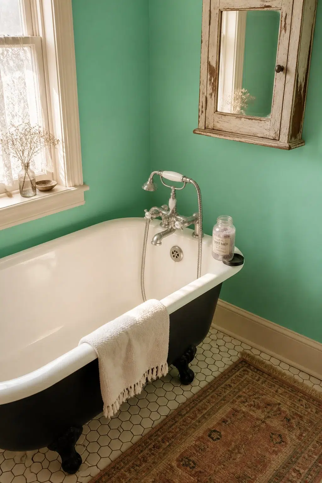 Active Green — vintage bathroom