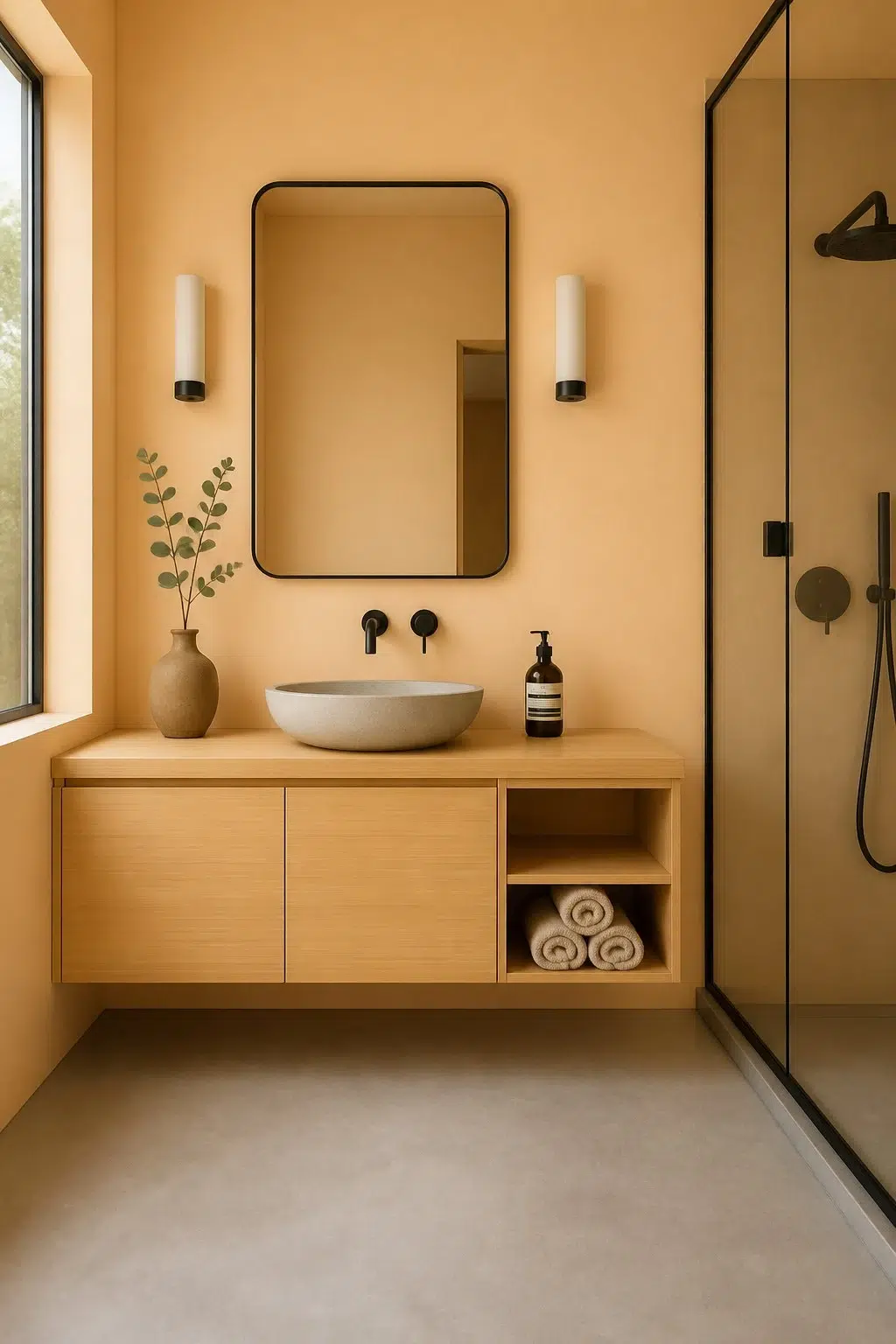 Afterglow — japandi bathroom