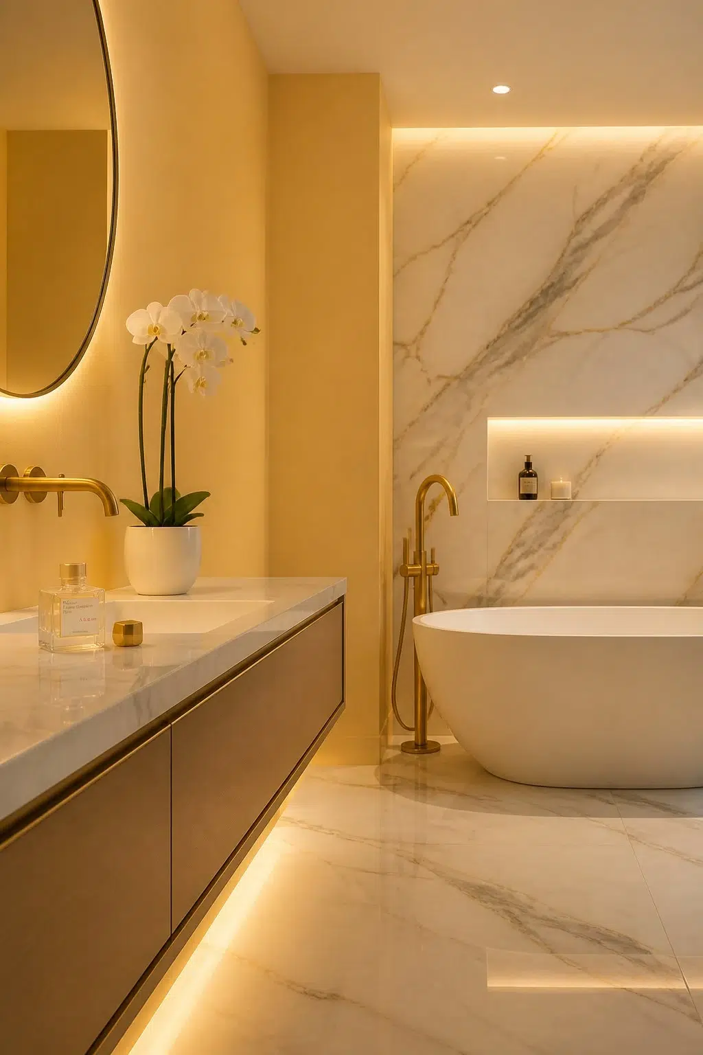 Afternoon — modern luxury bathroom