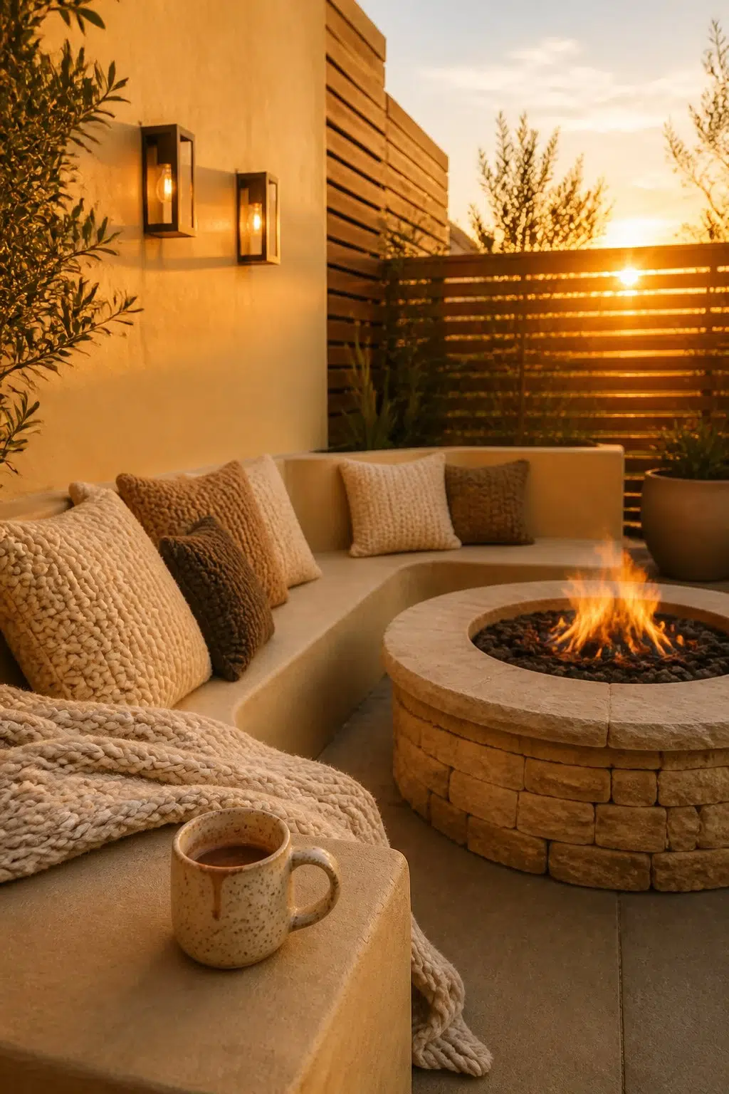 warm patio featuring Afternoon by Sherwin-Williams