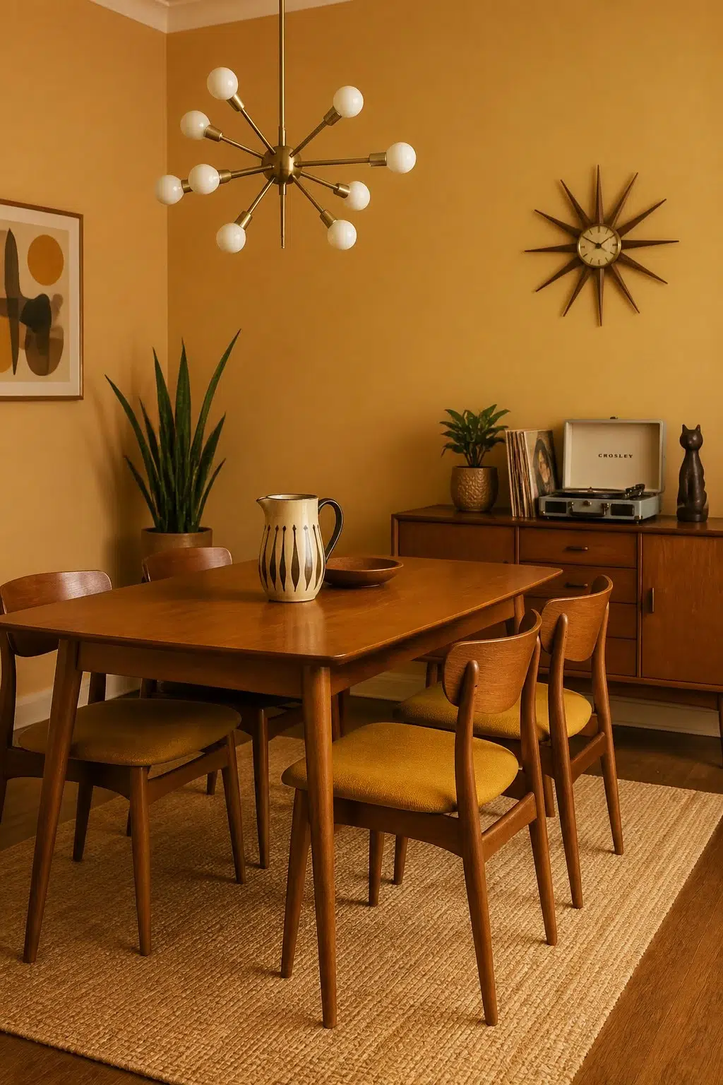 Alchemy paint in a mid century dining room