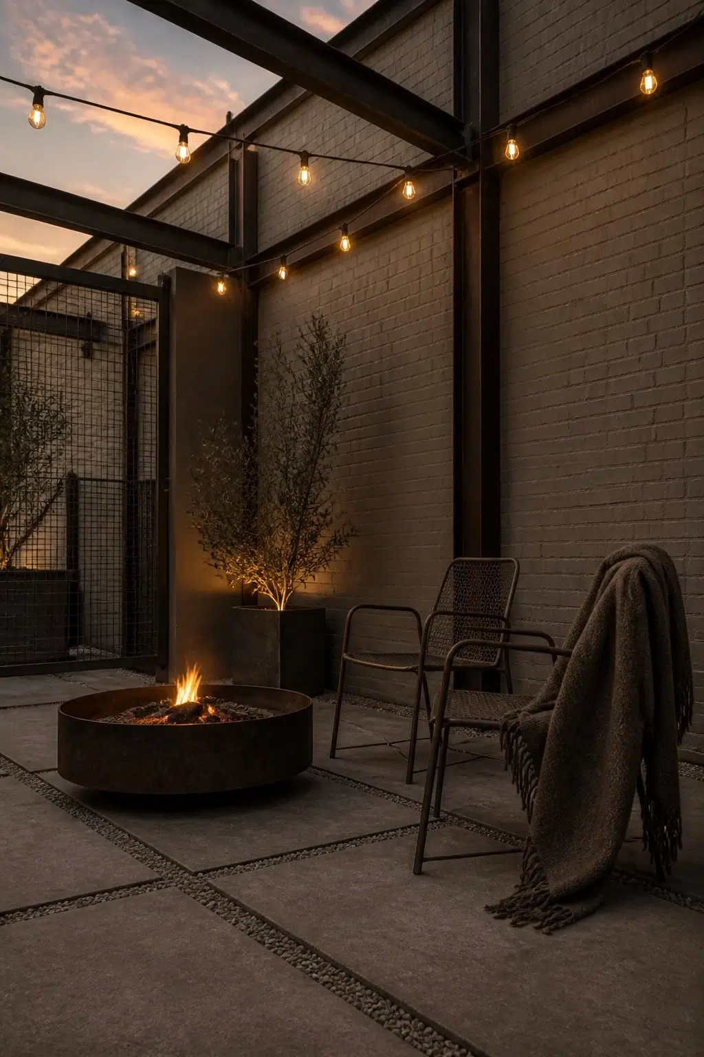 industrial patio featuring Alloy by Sherwin-Williams