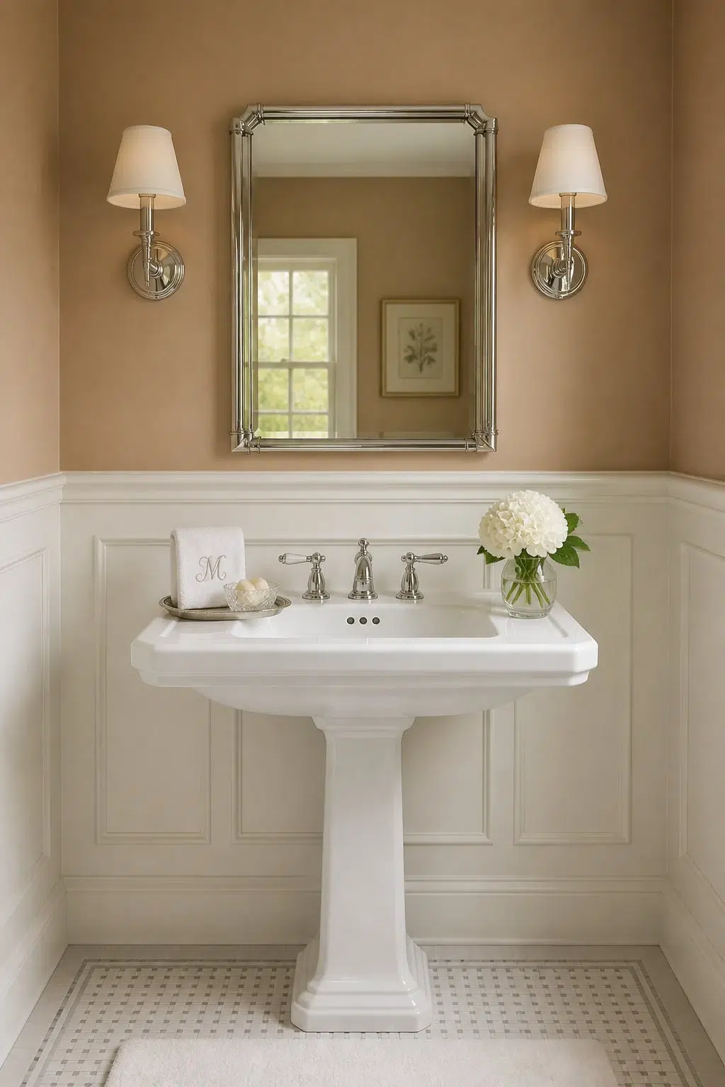 Almond Roca — traditional bathroom