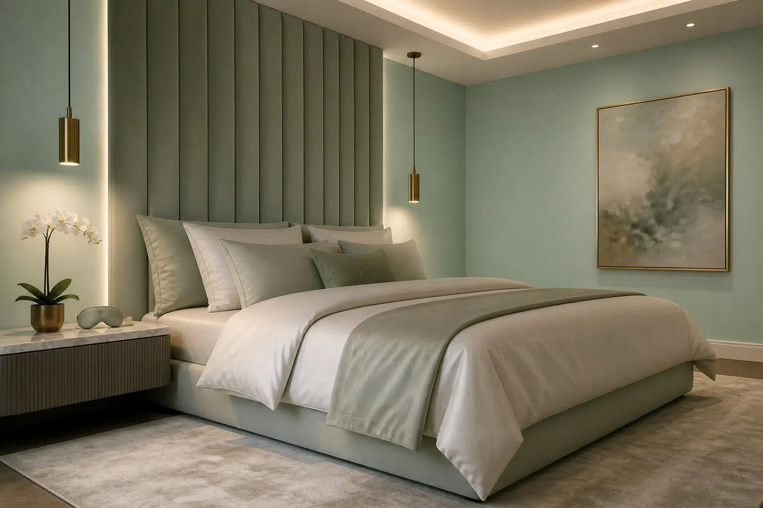 Aloe paint color — Bedroom (Modern Luxury)