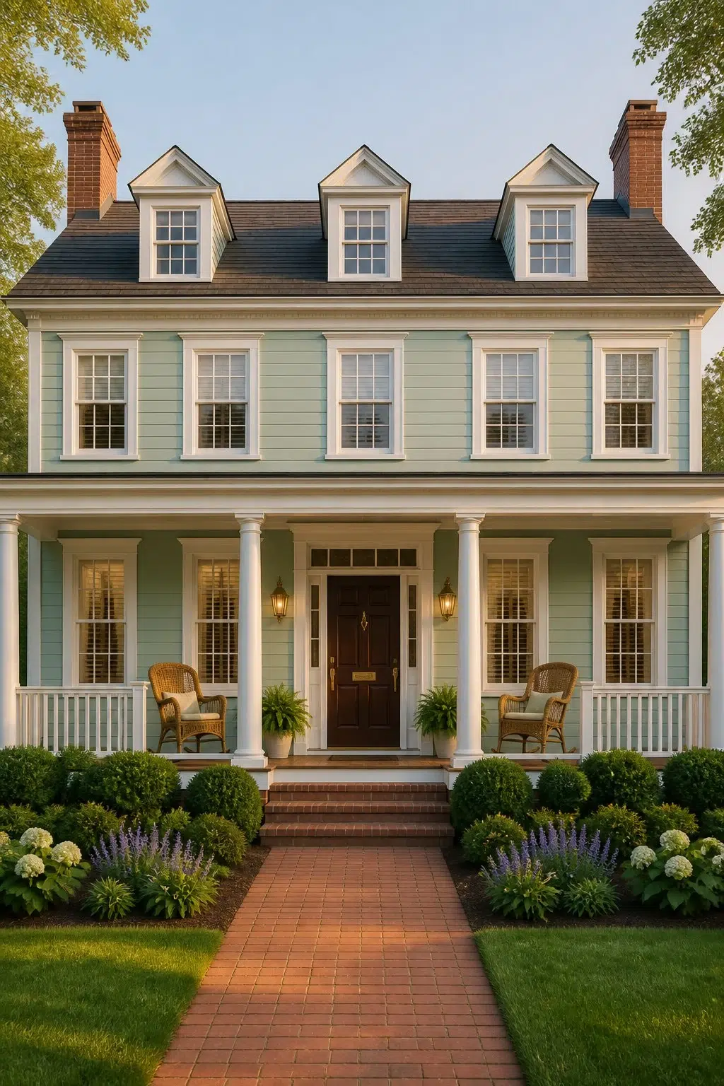 Aloe color — traditional house inspiration