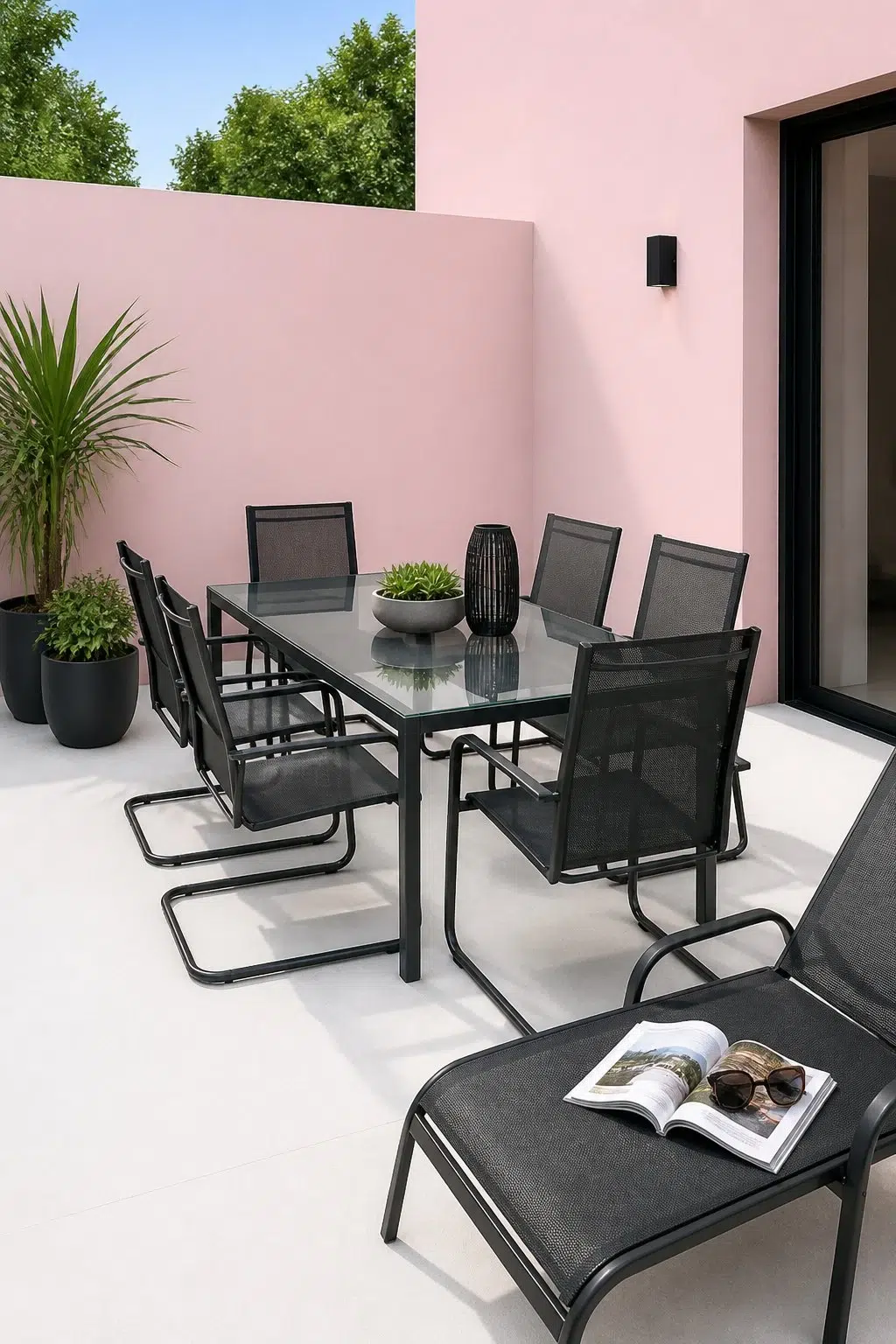 contemporary patio featuring Alyssum by Sherwin-Williams