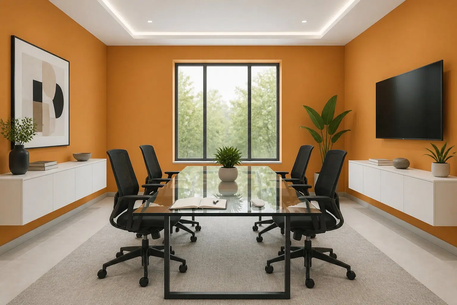 Amber Wave paint color — Dining Room (Contemporary)