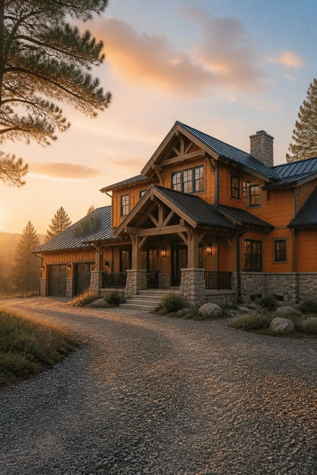 Amber Wave color — rustic modern house inspiration