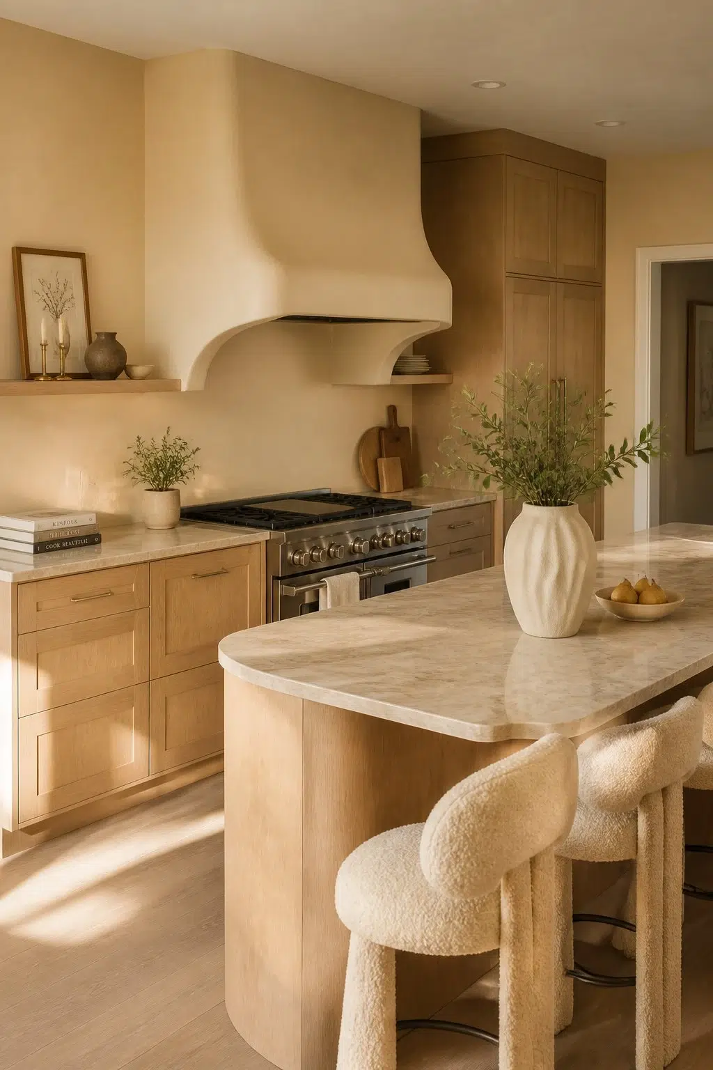 Ambitious Amber — organic modern kitchen