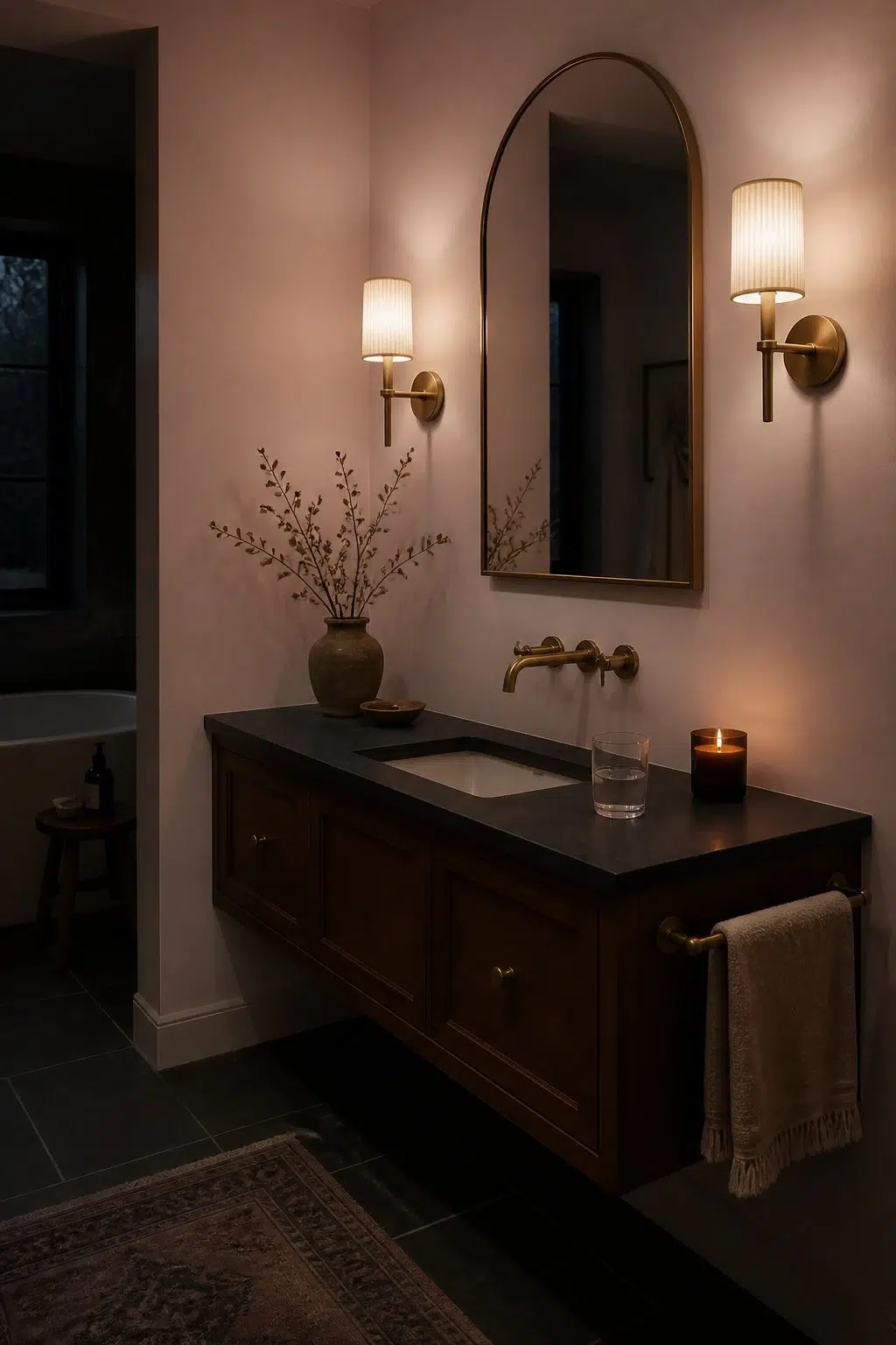 Anemone — moody bathroom