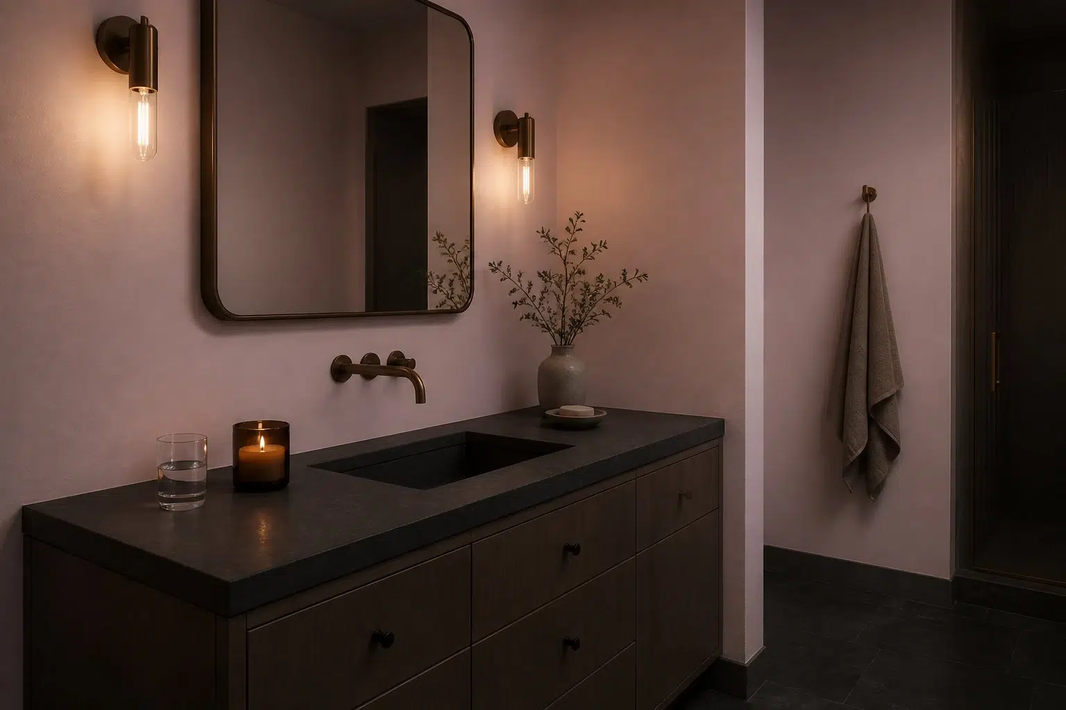 Anemone paint color — Bathroom (Moody)