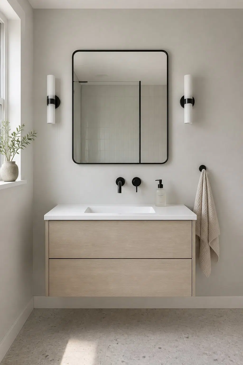 Antimony — minimalist bathroom