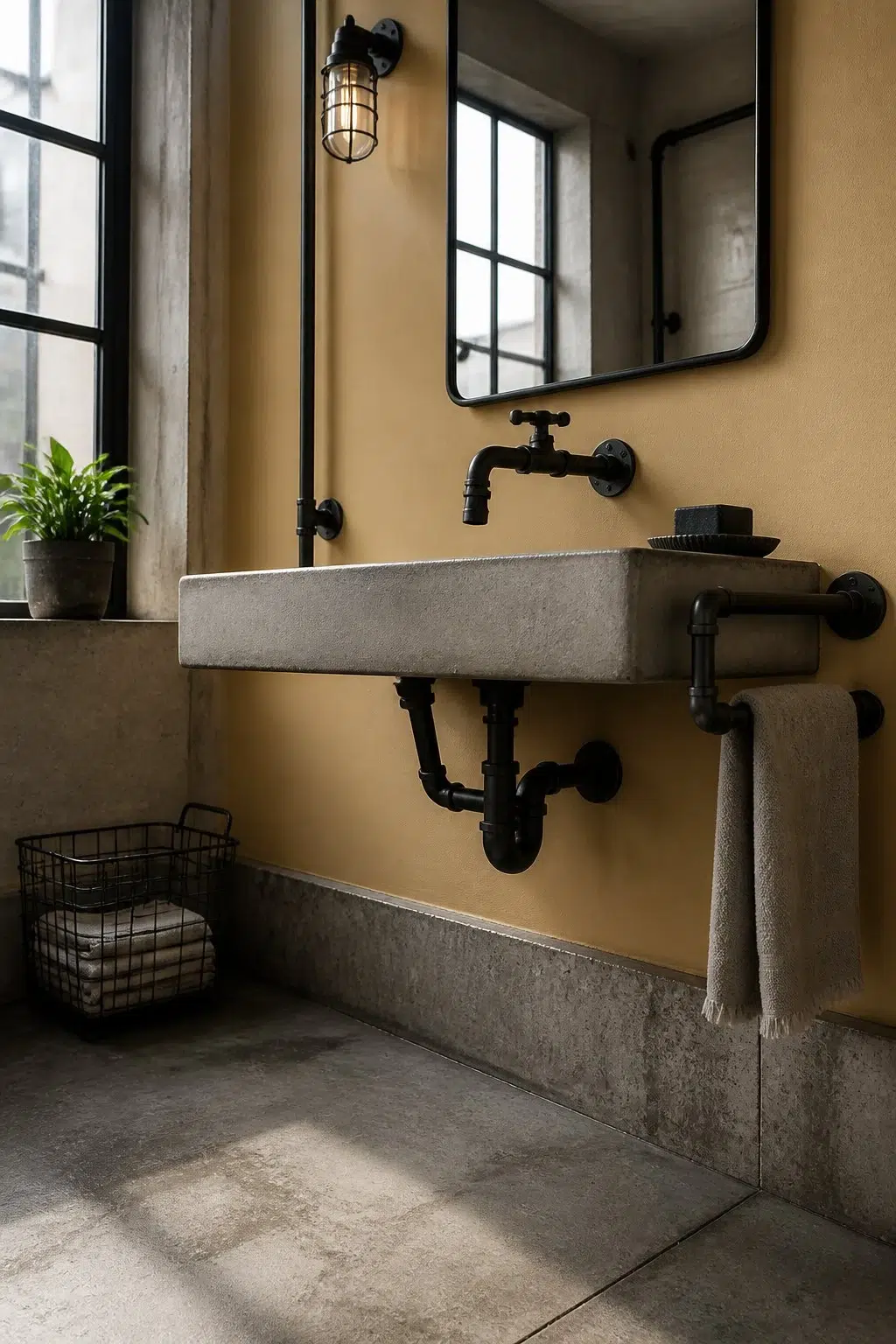 Antiquity — industrial bathroom