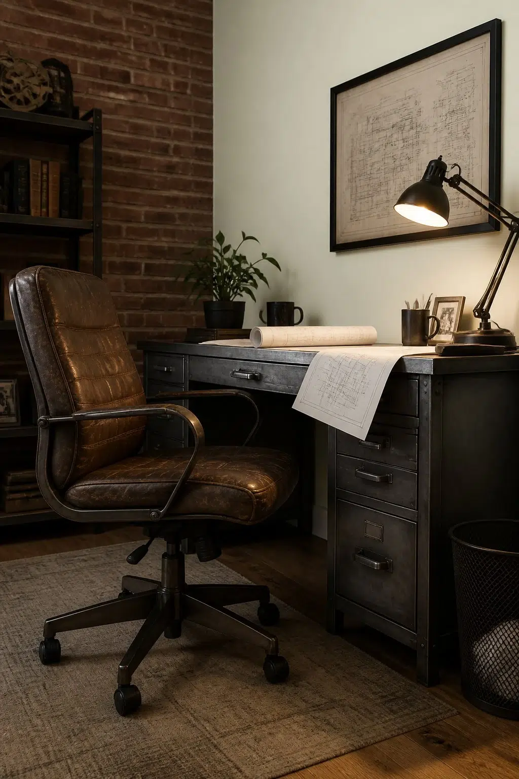 Apple Slice — industrial home office