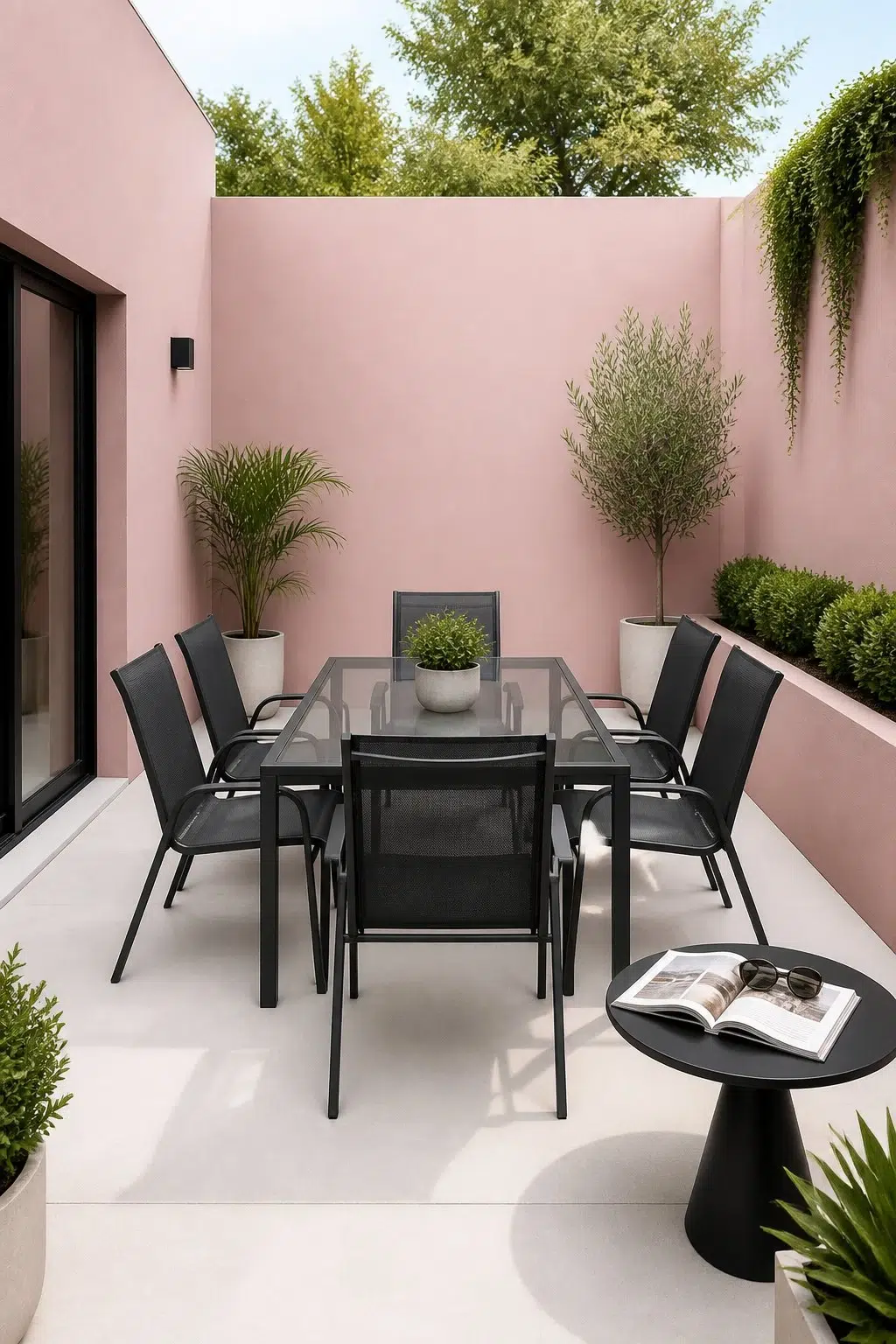 contemporary patio featuring Appleblossom by Sherwin-Williams