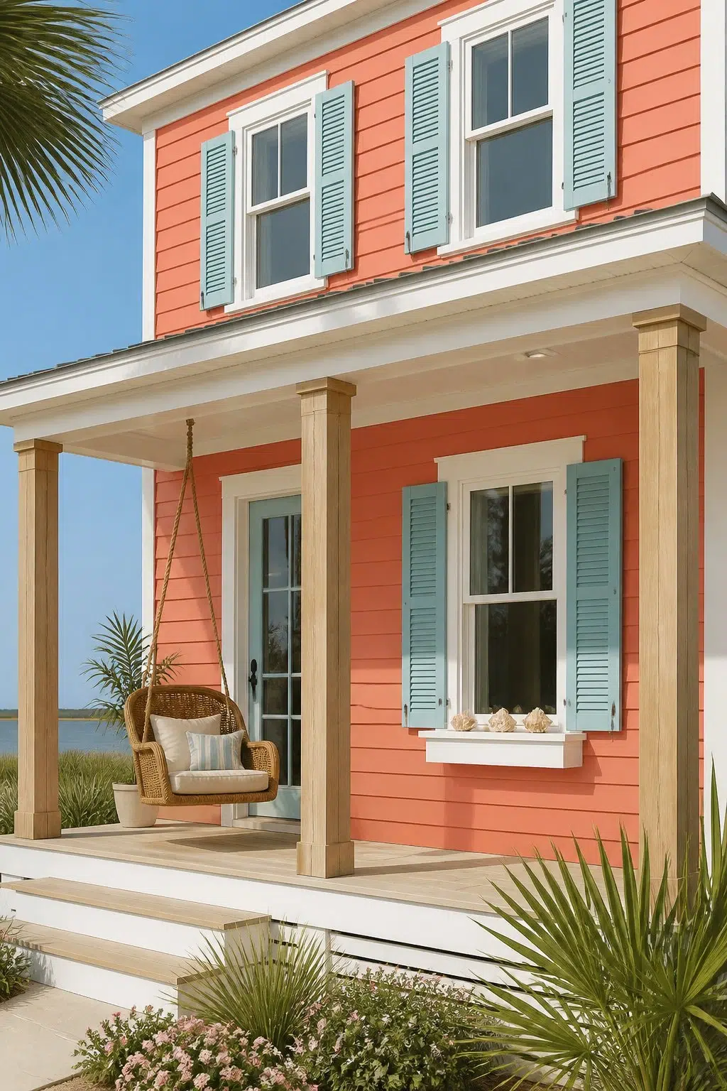 Ardent Coral color — coastal house inspiration