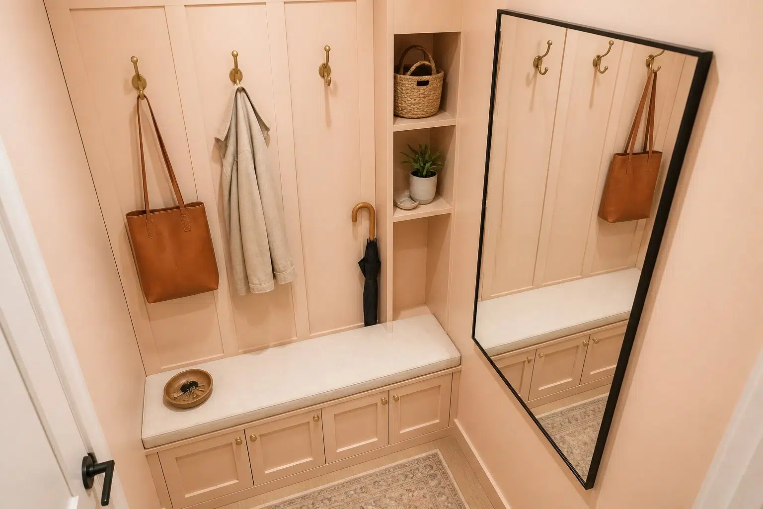 Aristocrat Peach paint color — Mudroom (Small)