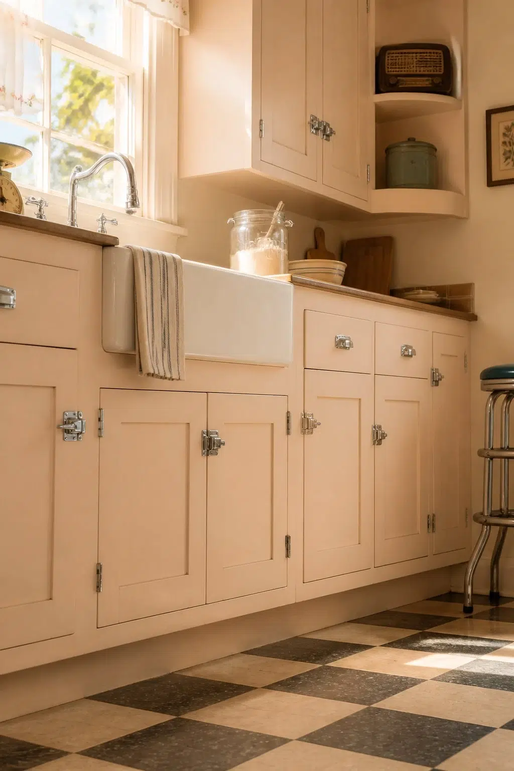 Aristocrat Peach — vintage kitchen