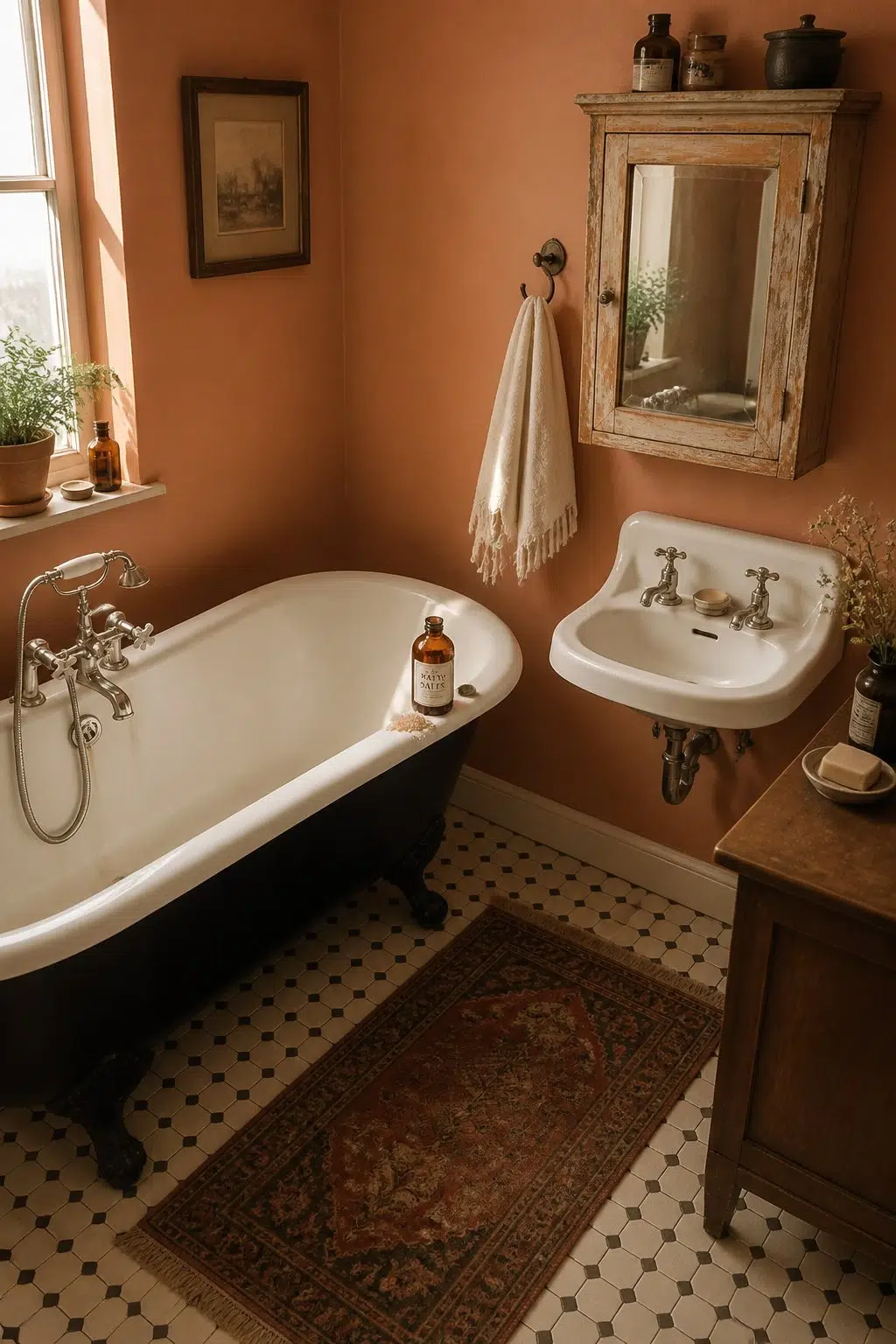 Armagnac — vintage bathroom