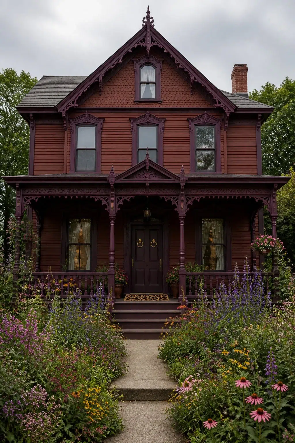 Arresting Auburn color — maximalist house inspiration