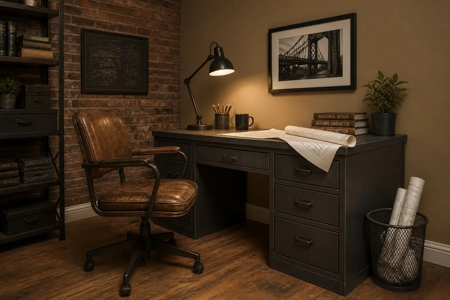 Artifact paint color — Home Office (Industrial)