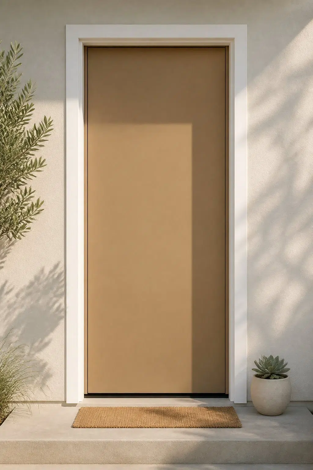minimalist front door featuring Artifact by Sherwin-Williams