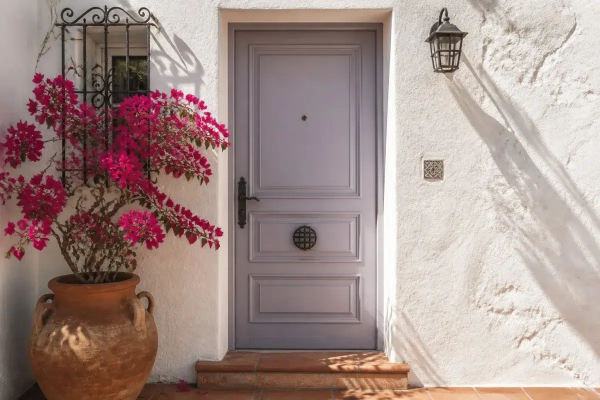 Ash Violet paint color — Front Door (Mediterranean)