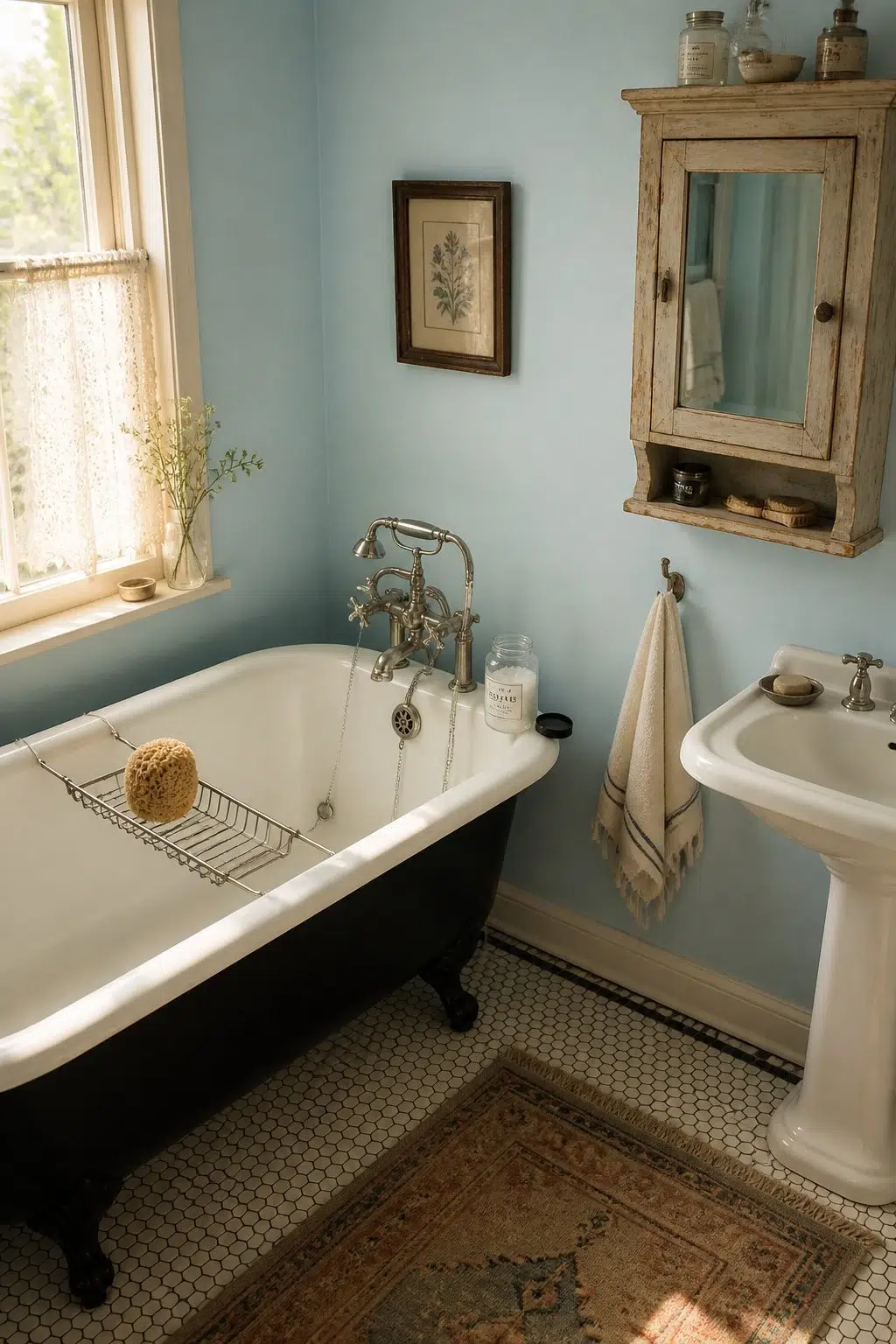 Atmospheric — vintage bathroom