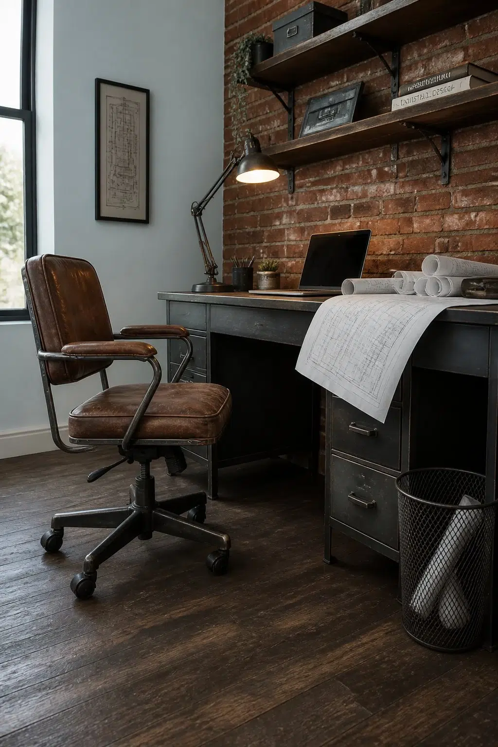 Sherwin-Williams Atmospheric in a industrial home office