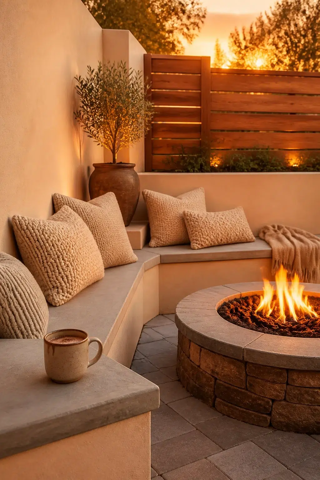 warm patio featuring August Moon by Sherwin-Williams