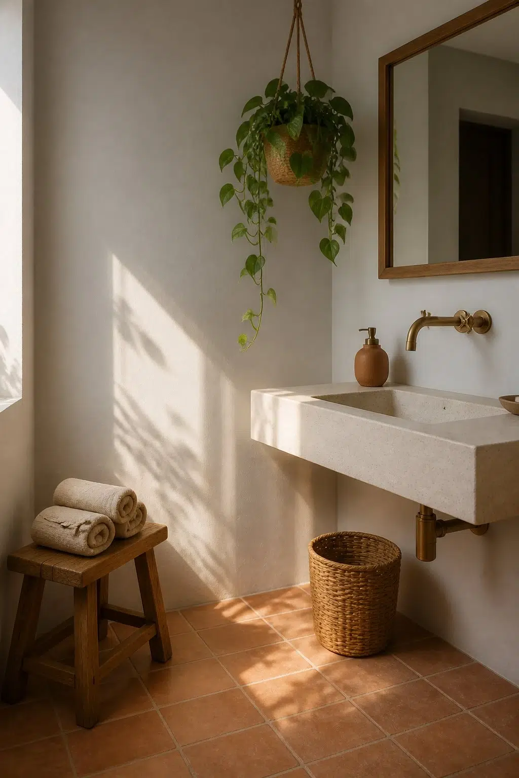 Autonomous — earthy bathroom