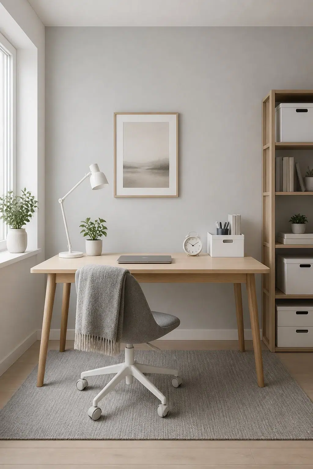 Sherwin-Williams Autonomous in a scandinavian home office
