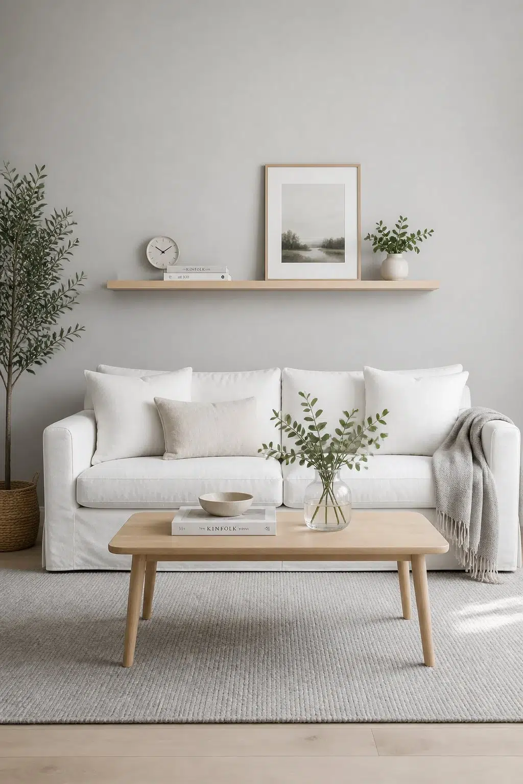 A scandinavian living room painted in Autonomous