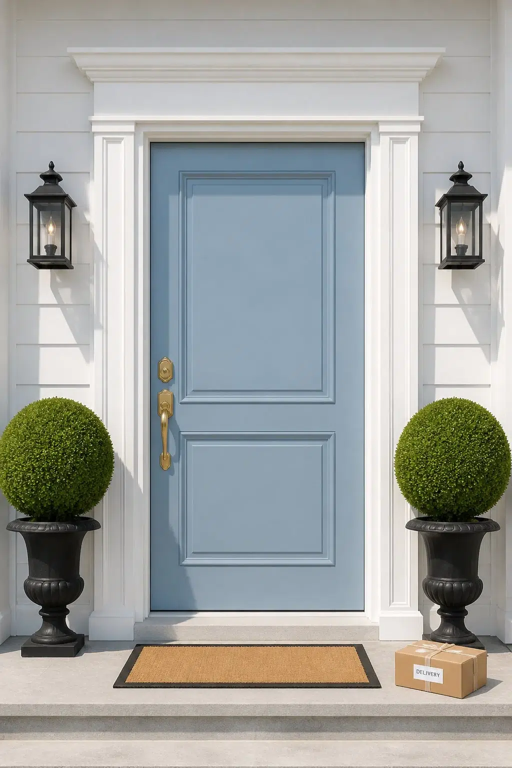 Baby Blue Eyes — classy front door