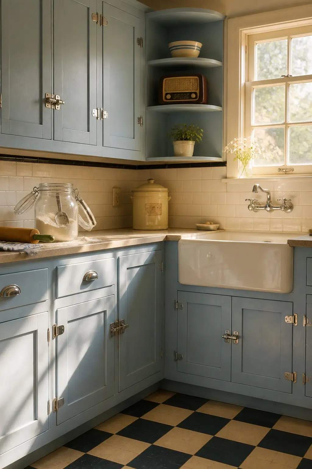 Baby Blue Eyes — vintage kitchen