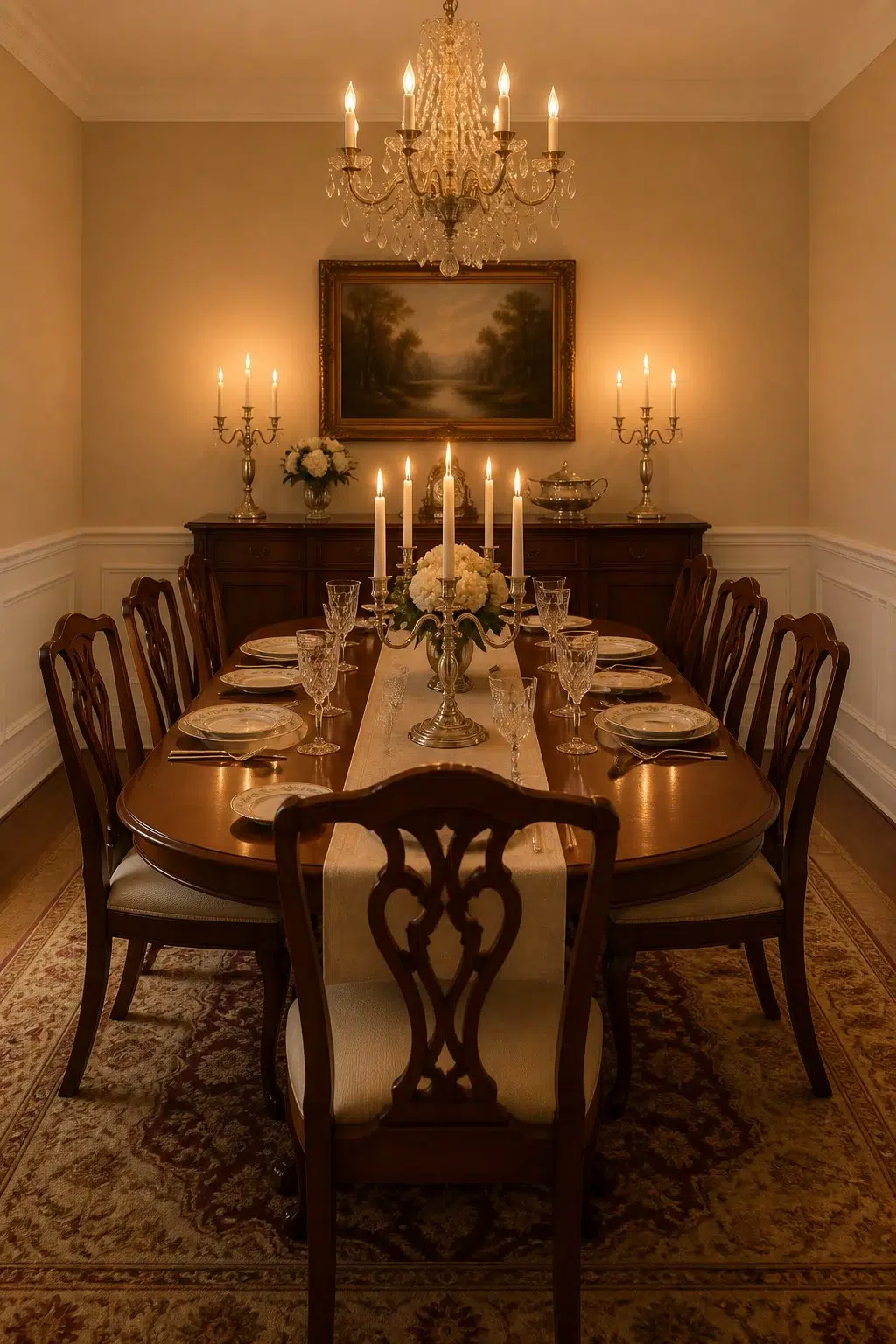 Bagel paint in a traditional dining room