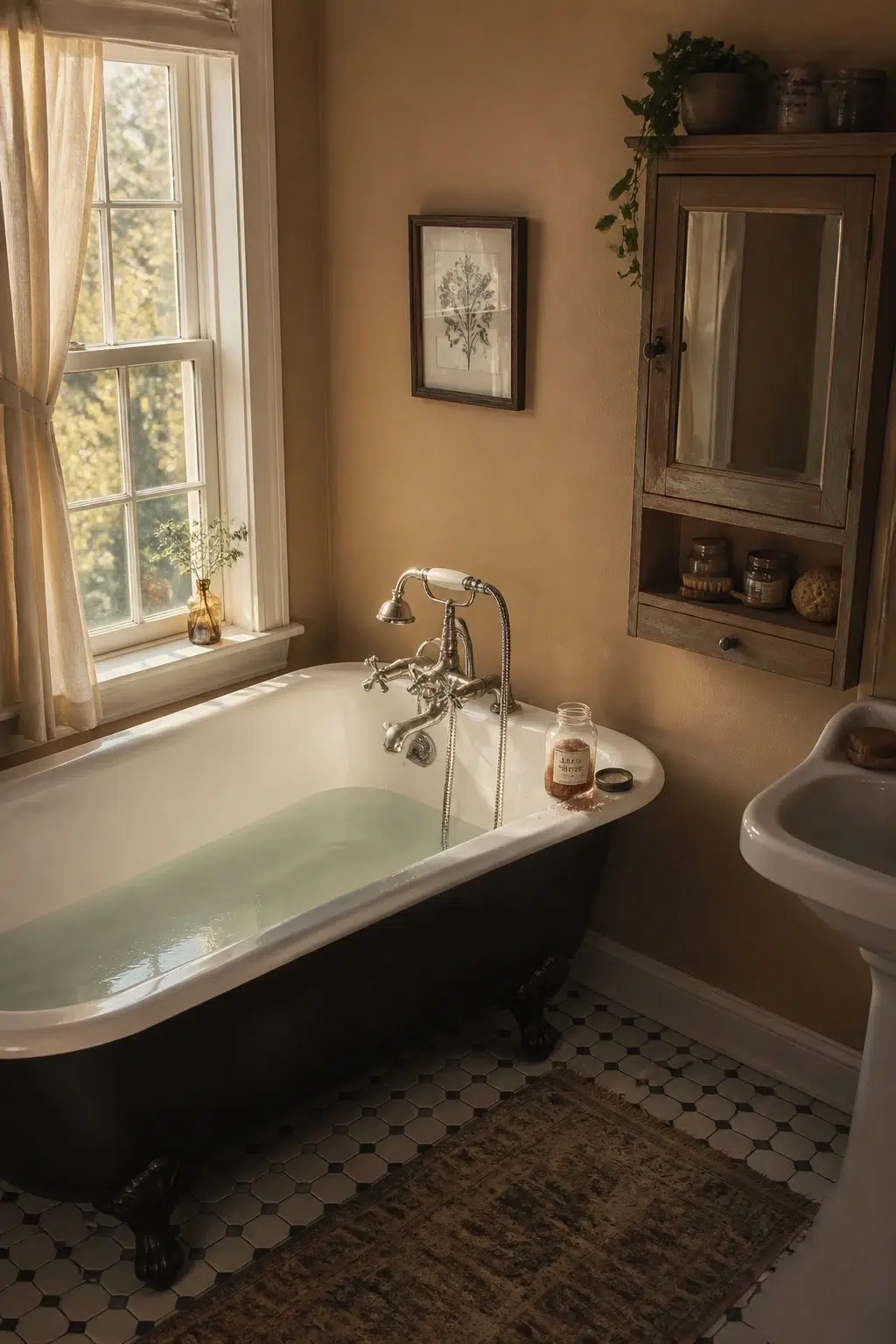Baguette — vintage bathroom