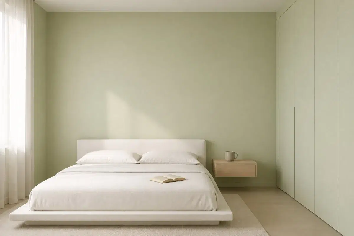 Baize Green paint color — Bedroom (Minimalist)